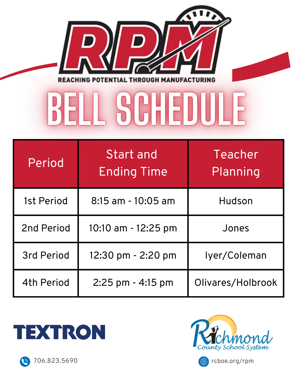 Bell Schedule